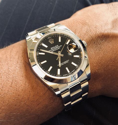 black face datejust rolex|rolex datejust 126300 41mm.